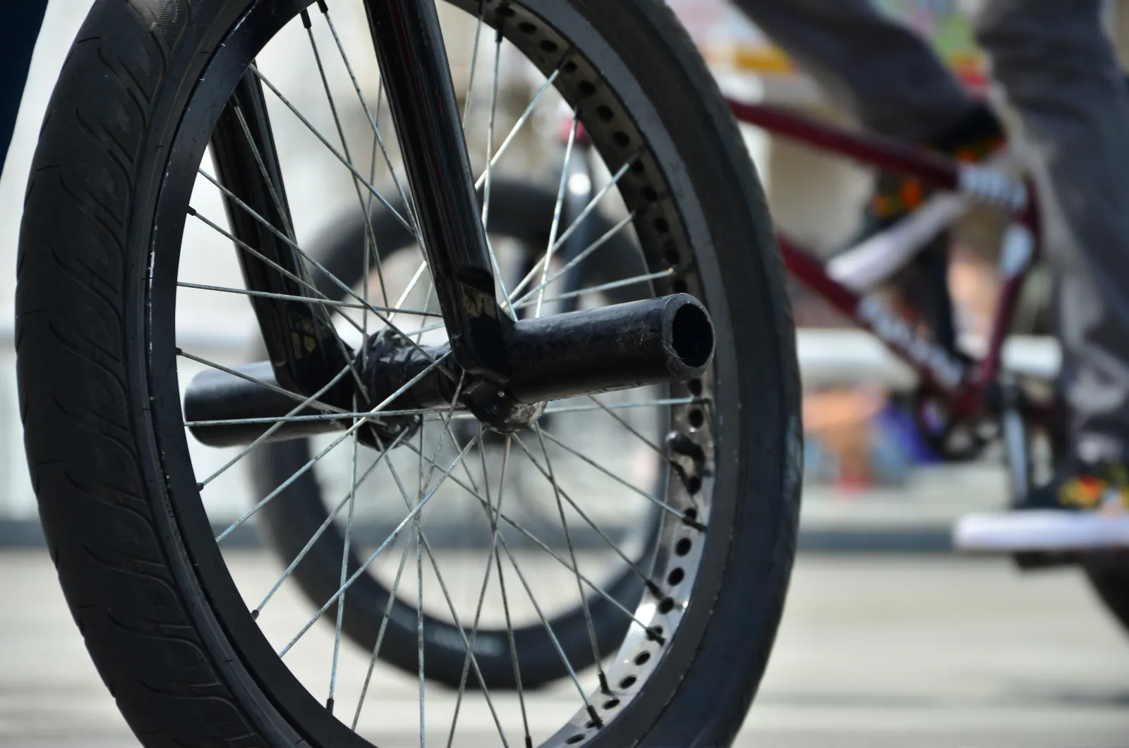 Wholesale freestyle BMX in workshop context, ready for retail badging