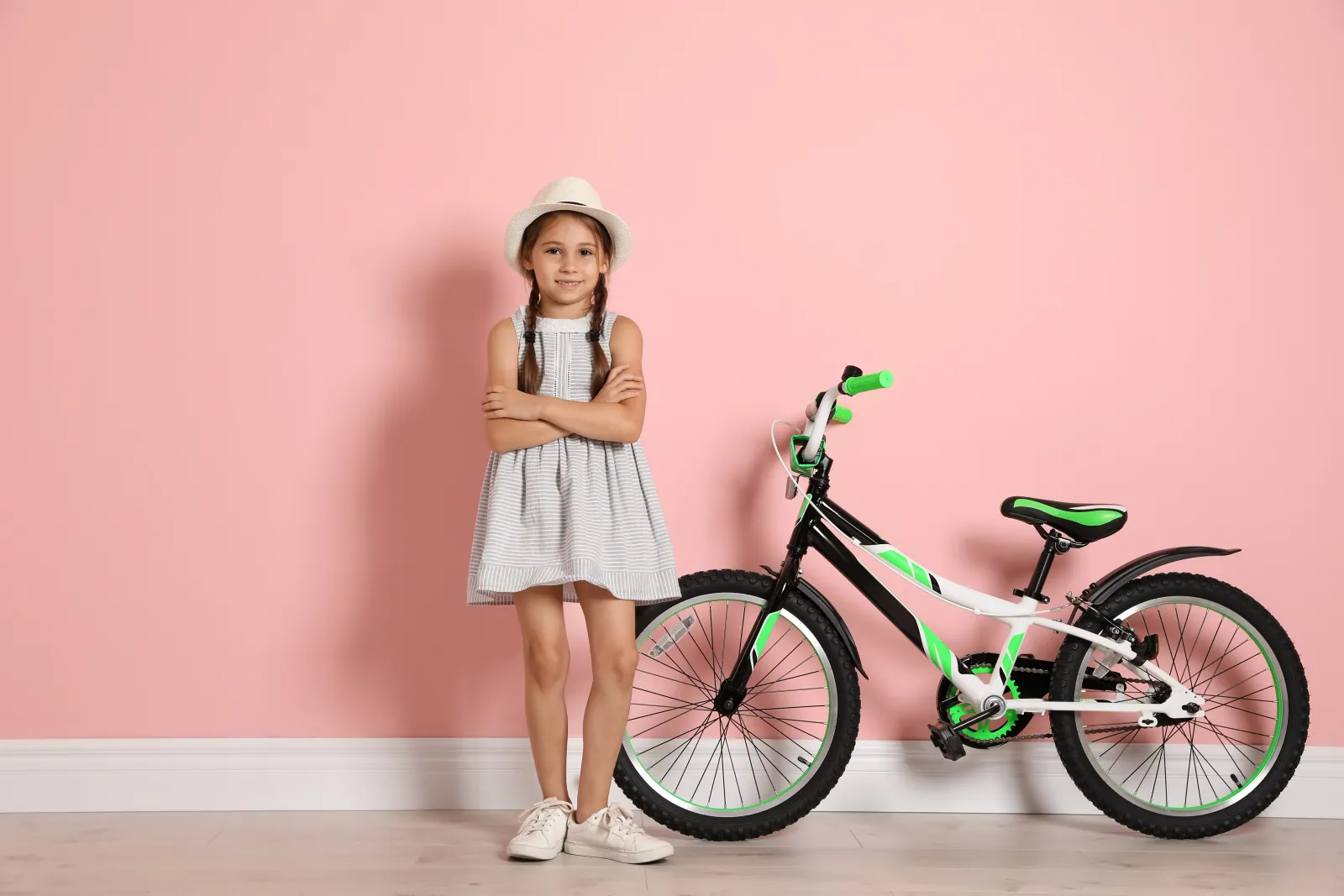 Neutral children's bike frame ready for private-label badging